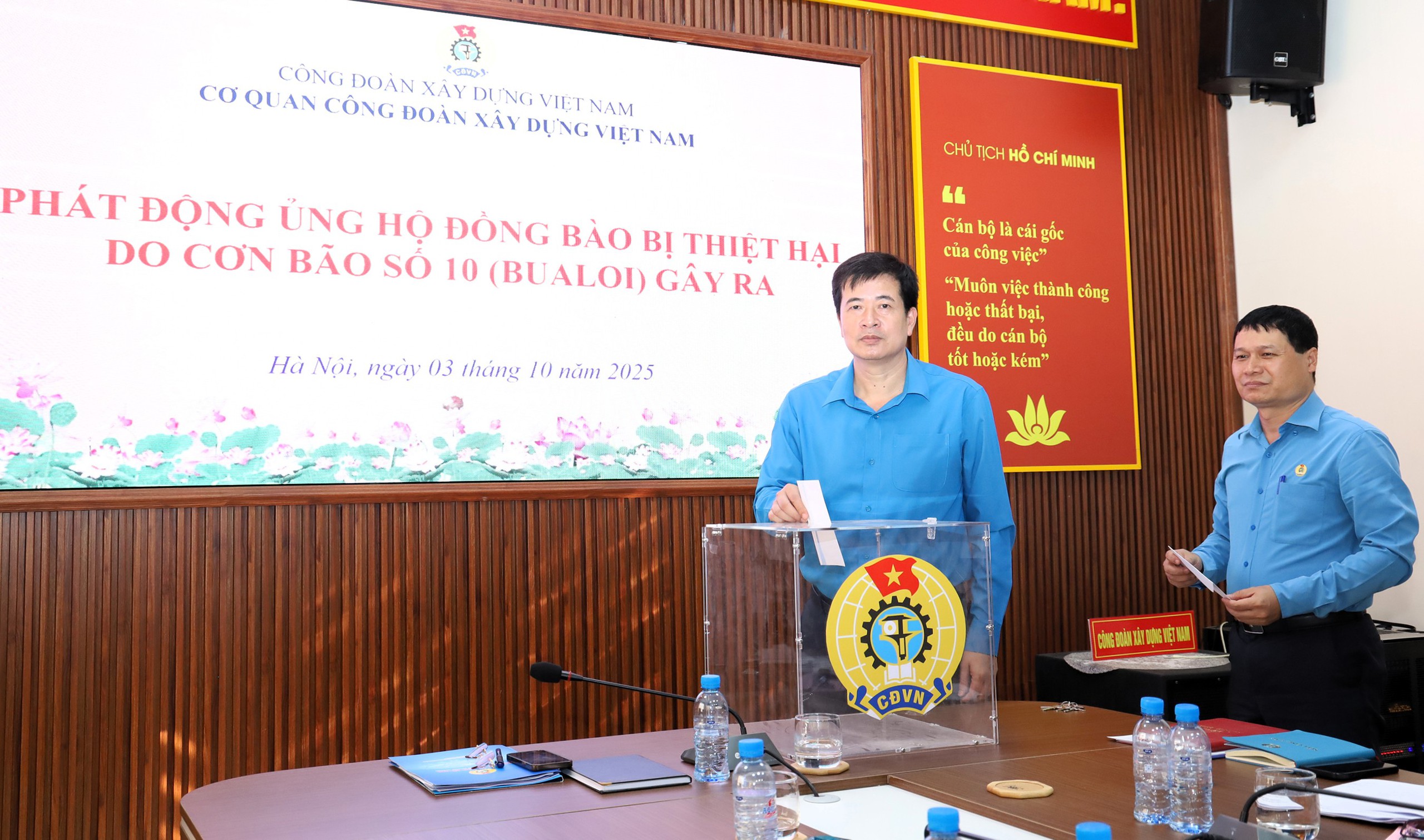 Công đoàn Xây dựng Việt Nam kêu gọi chung tay hỗ trợ đồng bào vùng bão số 10- Ảnh 1.