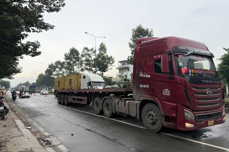 Hiện trường vụ tai nạn - Ảnh: Thanh Thảo. Hiện trường vụ tai nạn - Ảnh: Thanh Thảo.