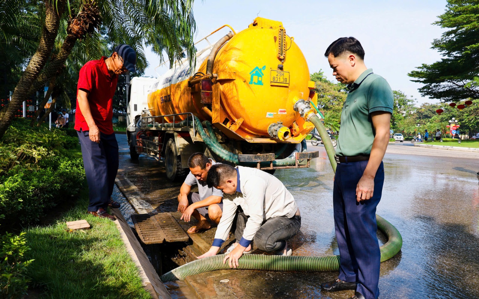 Triển khai giải pháp chống úng ngập trong Khu đô thị Ciputra