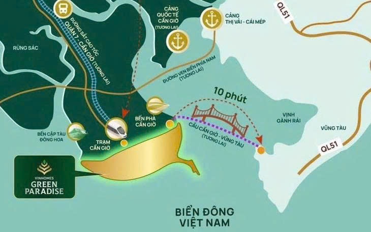 Tập đoàn Vingroup đề xuất nghiên cứu cầu vượt biển nối Cần Giờ với Vũng Tàu