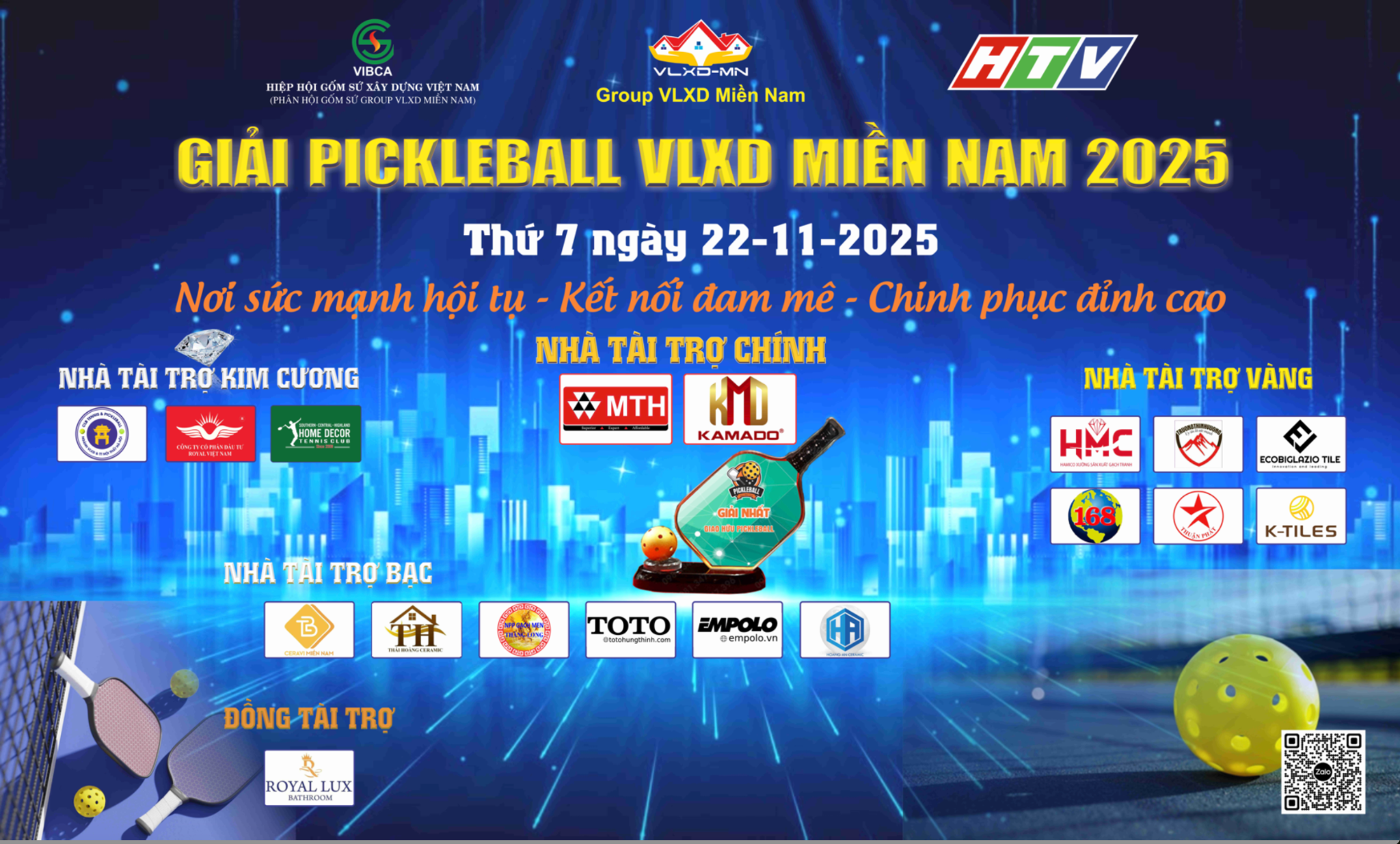 Giải Pickleball và Gala Dinner 2025: Điểm hẹn tri ân cộng đồng vật liệu xây dựng miền Nam- Ảnh 1. Giải Pickleball và Gala Dinner 2025: Điểm hẹn tri ân cộng đồng vật liệu xây dựng miền Nam- Ảnh 1.