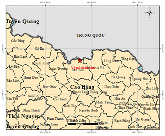 Xảy ra động đất 3,4 độ richter tại Cao Bằng- Ảnh 1.