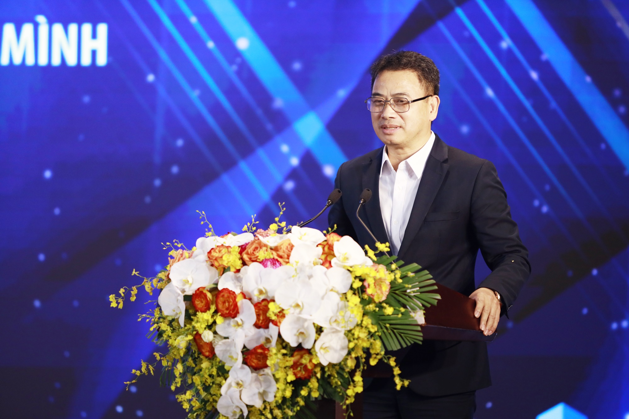 Vụ trưởng Vụ Quản lý doanh nghiệp (Bộ Xây dựng) Vũ Ngọc Anh phát biểu chỉ đạo tại Diễn đàn.