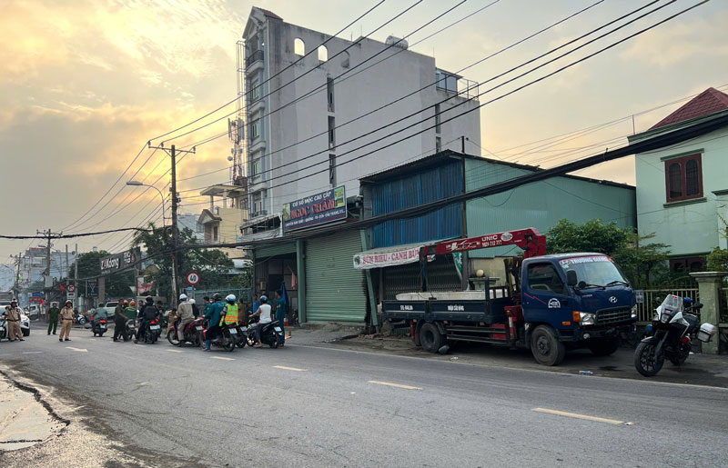 Hiện trường vụ tai nạn. Hiện trường vụ tai nạn.