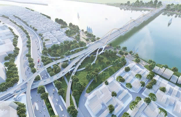 Hà Nội khởi công cầu Trần Hưng Đạo gần 16 nghìn tỷ đồng, biểu tượng hình vòm thép vô cực- Ảnh 3. Hà Nội khởi công cầu Trần Hưng Đạo gần 16 nghìn tỷ đồng, biểu tượng hình vòm thép vô cực- Ảnh 3.