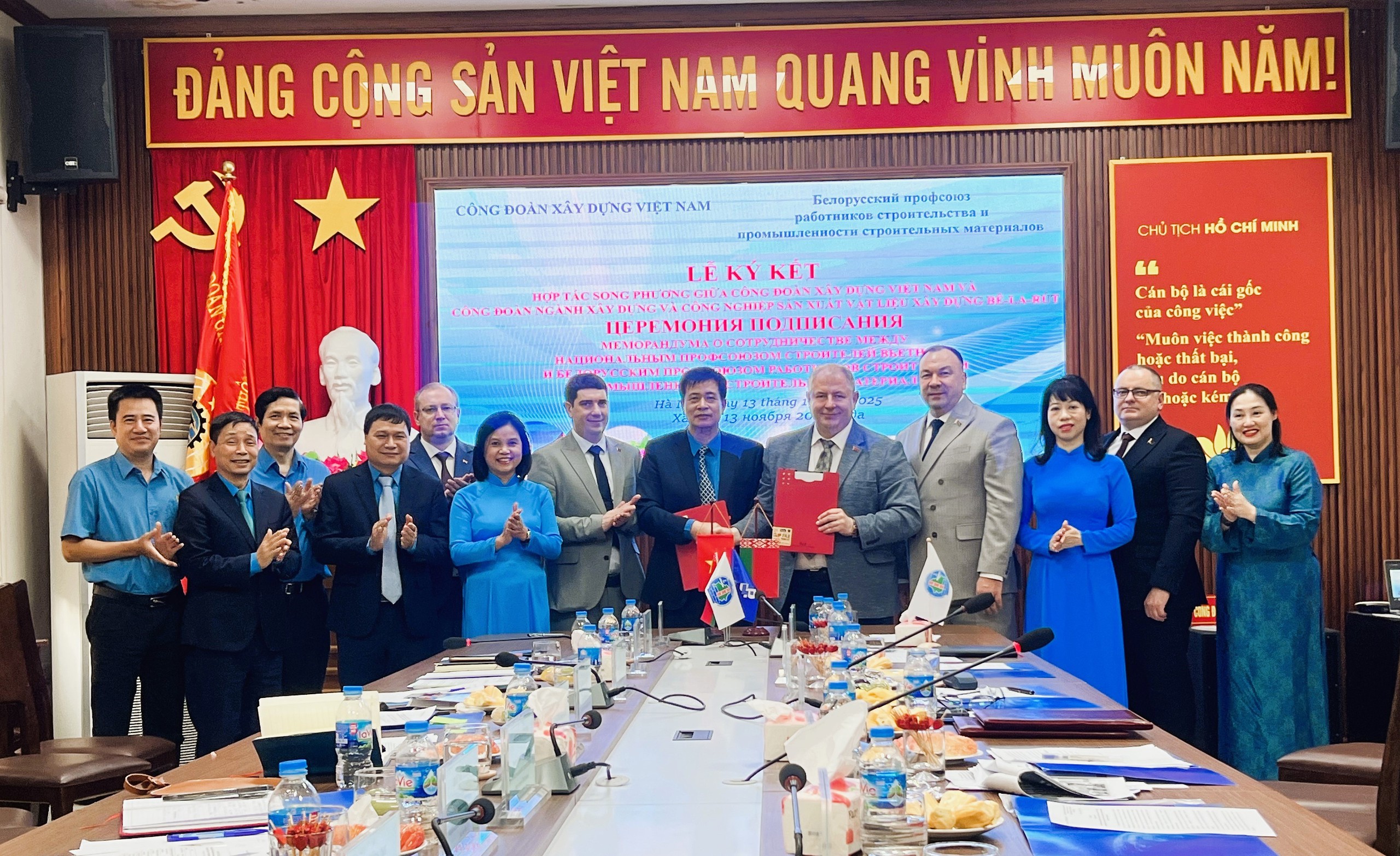 Thúc đẩy hợp tác công đoàn Việt Nam - Belarus trong lĩnh vực xây dựng và vật liệu xây dựng- Ảnh 2.