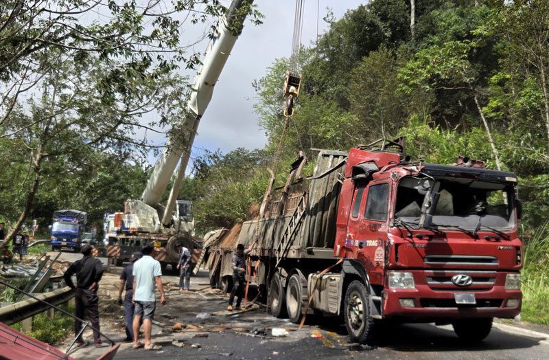 Hiện trường vụ tai nạn. Hiện trường vụ tai nạn.
