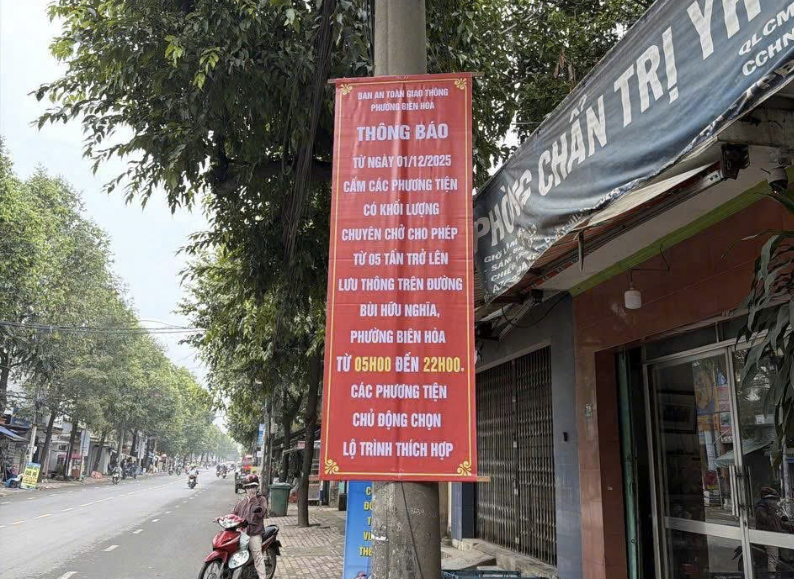 Từ 1/12, cấm xe tải 5 tấn vào đường Bùi Hữu Nghĩa nối Đồng Nai - TP.HCM từ 5h-22h- Ảnh 1. Từ 1/12, cấm xe tải 5 tấn vào đường Bùi Hữu Nghĩa nối Đồng Nai - TP.HCM từ 5h-22h- Ảnh 1.