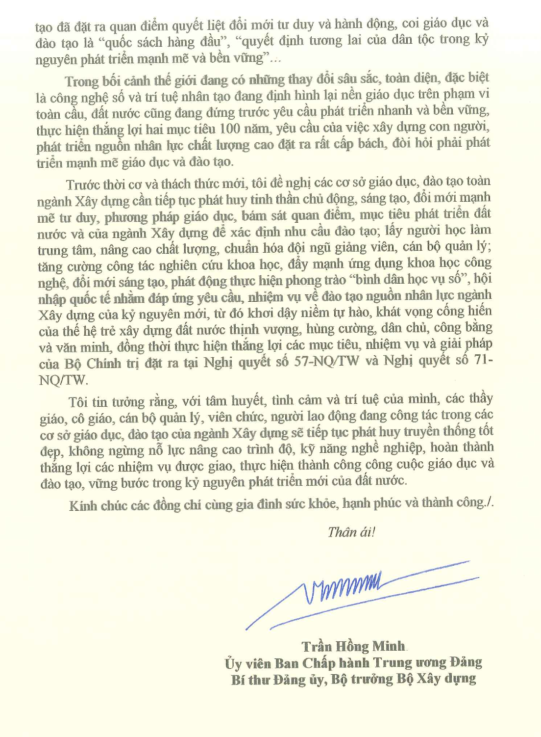 Bộ trưởng Trần Hồng Minh gửi thư chúc mừng Ngày Nhà giáo Việt Nam 20/11- Ảnh 3. Bộ trưởng Trần Hồng Minh gửi thư chúc mừng Ngày Nhà giáo Việt Nam 20/11- Ảnh 3.