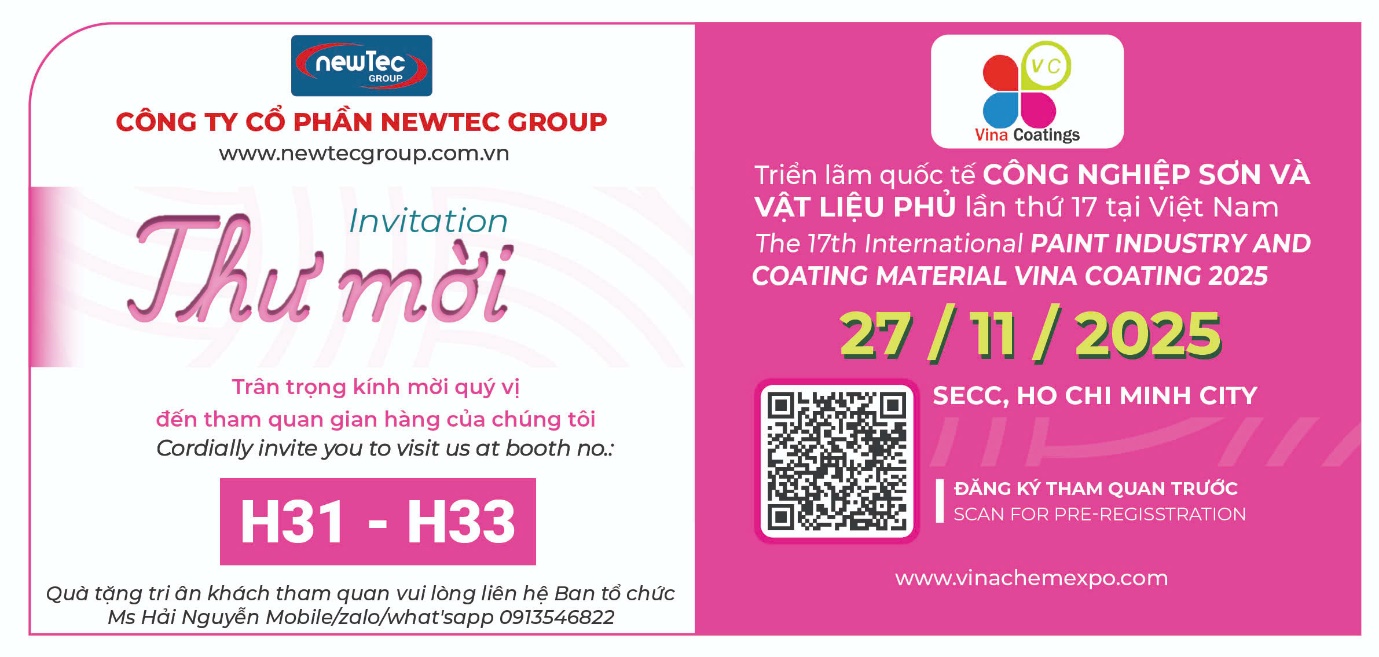 Newtec Group tham gia hội chợ Vina Coatings Thành phố Hồ Chí Minh- Ảnh 1. Newtec Group tham gia hội chợ Vina Coatings Thành phố Hồ Chí Minh- Ảnh 1.