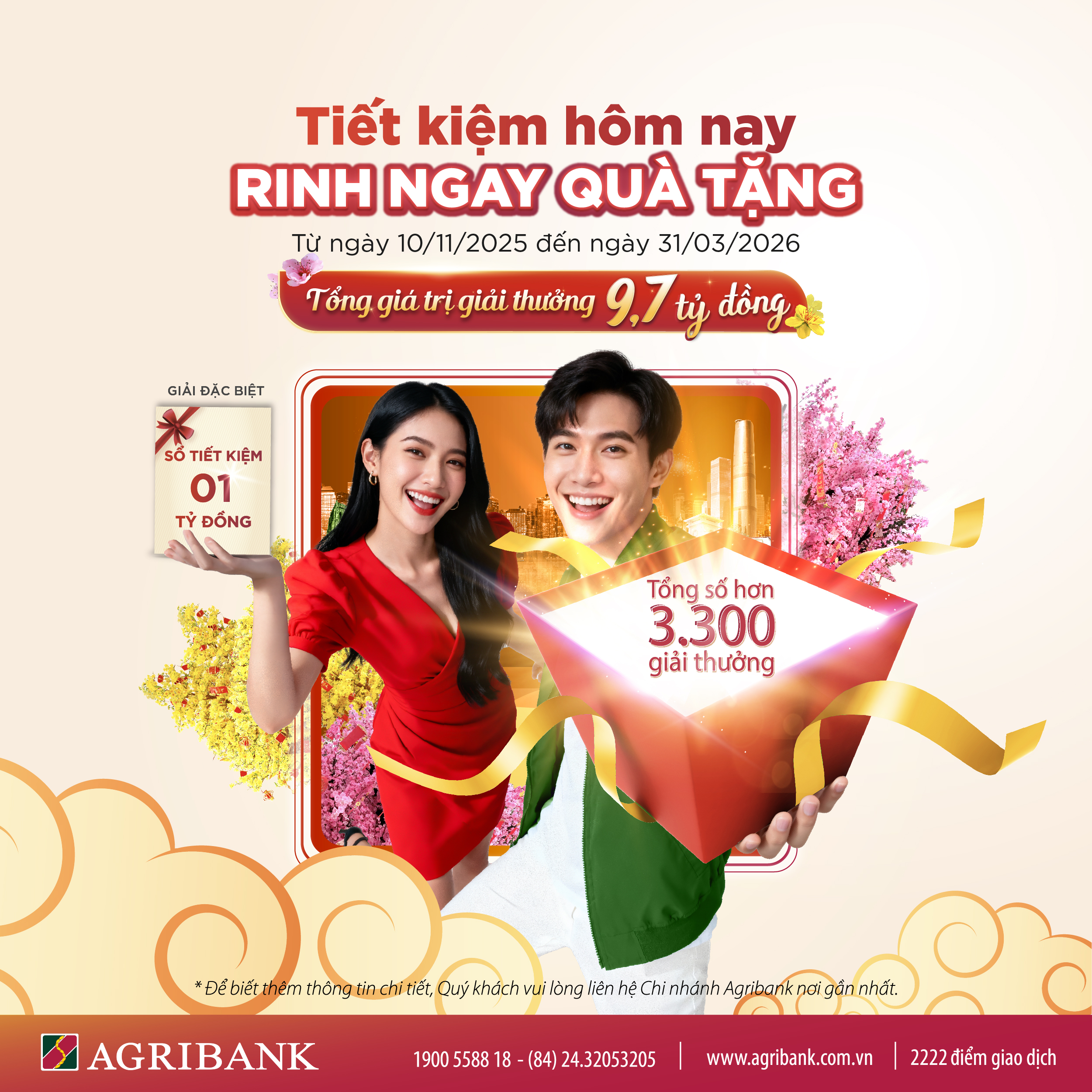 Cơ hội trúng 1 tỷ đồng và nhiều ưu đãi khác gửi tiết kiệm tại Agribank- Ảnh 1.