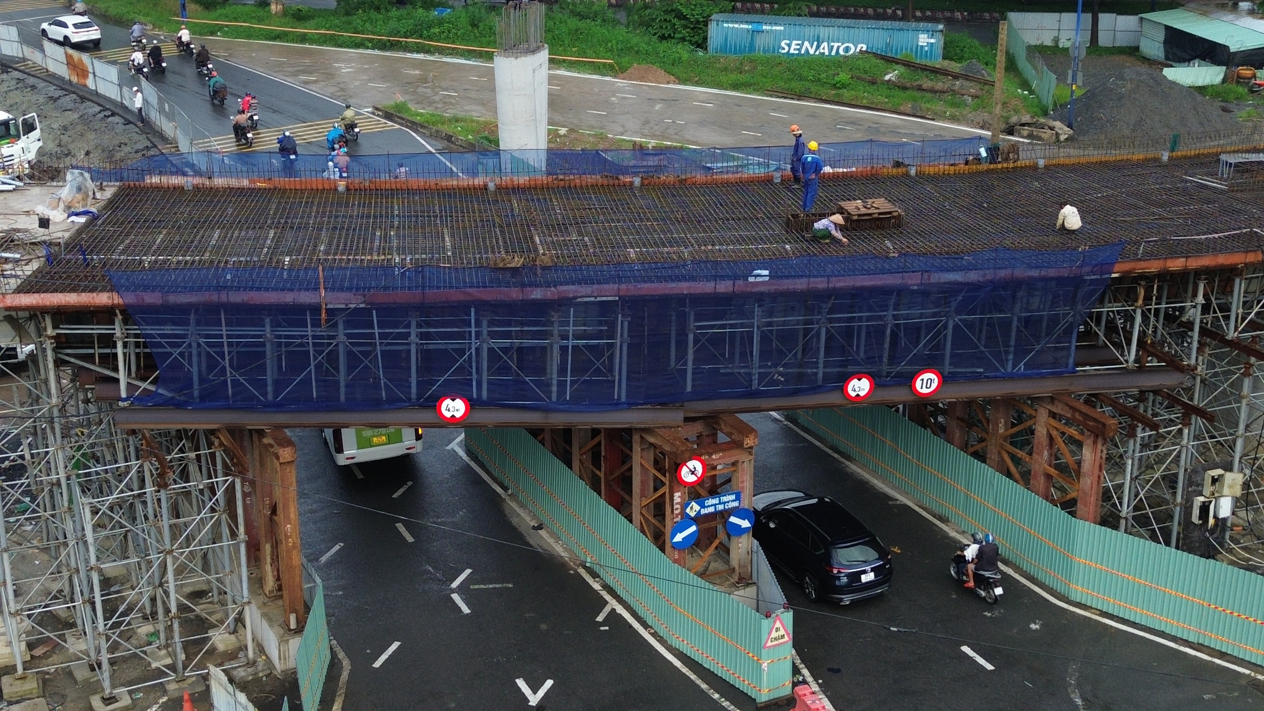 Ngắm đại công trường An Phú từ trên cao: Các trục giao thông lớn đang nối nhịp- Ảnh 8.