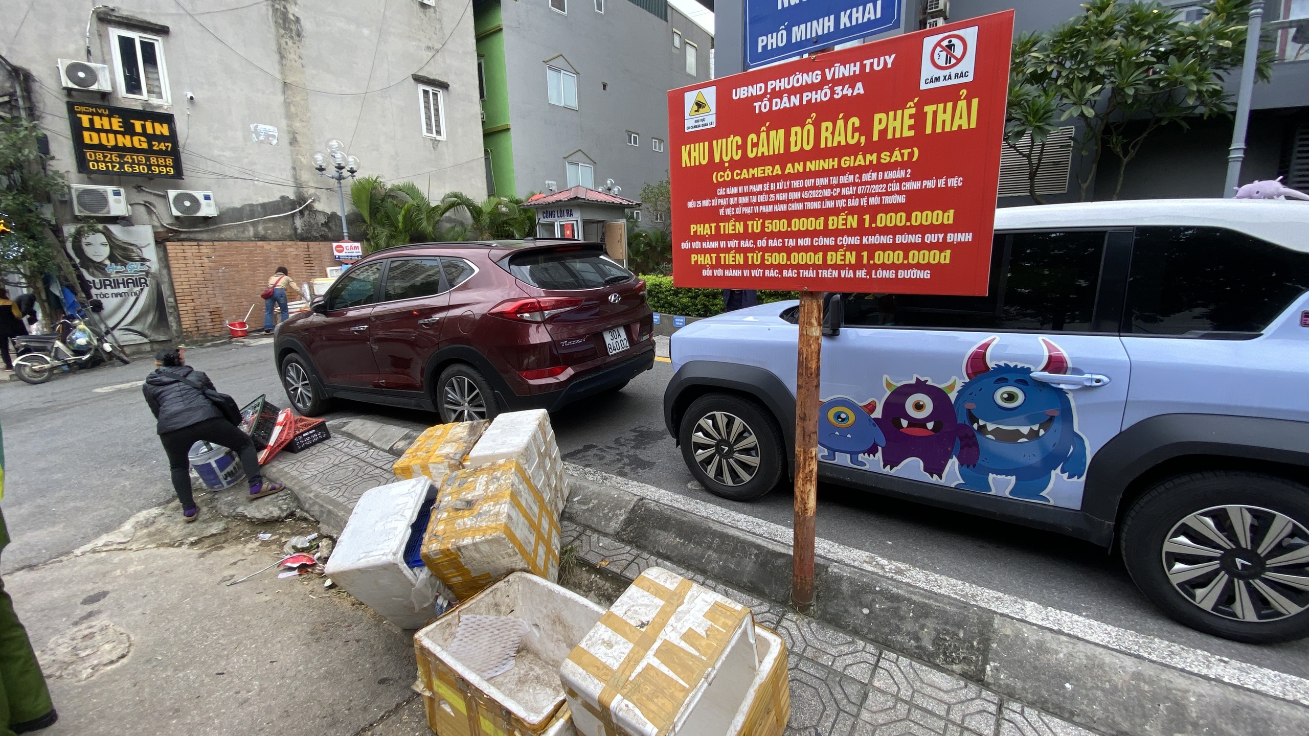 Hà Nội: Phường Vĩnh Tuy ra quân dẹp chợ tạm, chợ cóc- Ảnh 3.