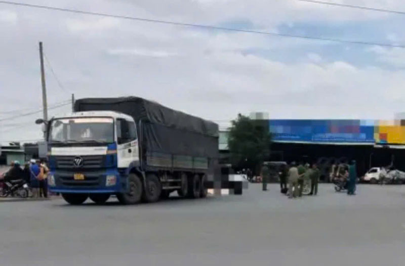 Hiện trường vụ tai nạn.