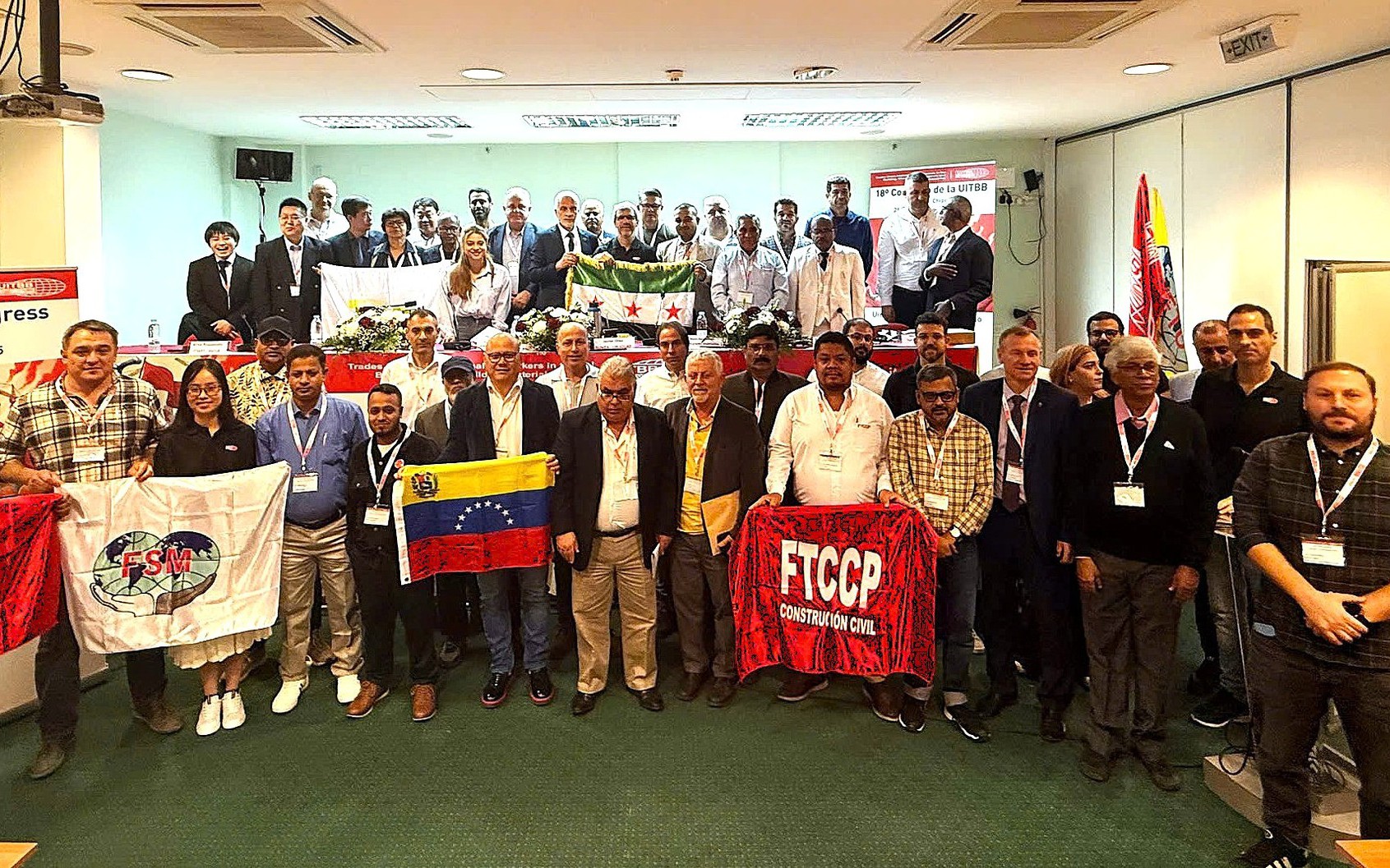 Công đoàn Xây dựng VN dự Đại hội Công đoàn Xây dựng, Vật liệu xây dựng và Gỗ quốc tế