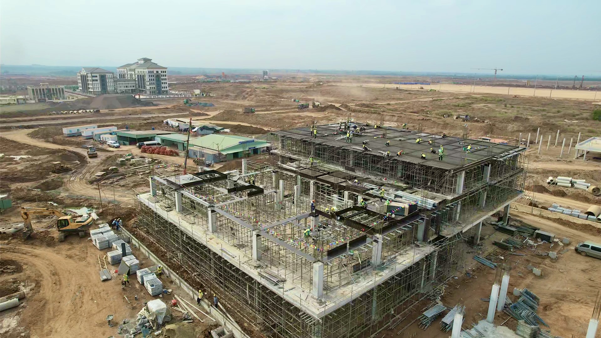 Ba ca bốn kíp đua tiến độ trên công trường dự án thành phần 4 sân bay Long Thành- Ảnh 4. Ba ca bốn kíp đua tiến độ trên công trường dự án thành phần 4 sân bay Long Thành- Ảnh 4.