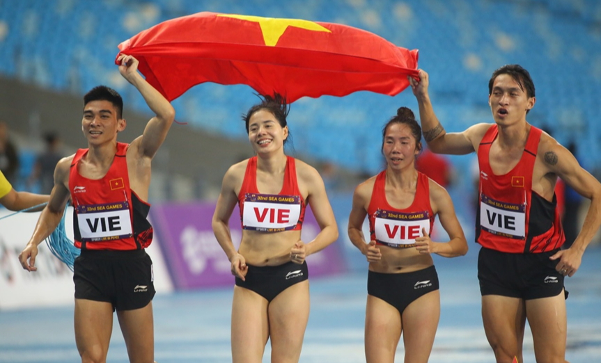 Câștigând medalia de aur a celei de-a 33-a ediții a Jocurilor SEA, ce recompensă vor primi sportivii vietnamezi? - Fotografia 1. Giành HCV SEA Games 33, VĐV Việt Nam được thưởng bao nhiêu?- Ảnh 1.