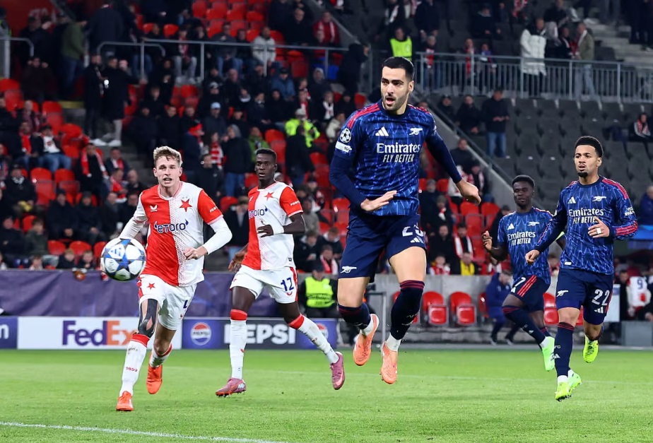 Merino lập cú đúp, Arsenal thắng đậm Slavia Prague tại Champions League- Ảnh 2. Merino lập cú đúp, Arsenal thắng đậm Slavia Prague tại Champions League- Ảnh 2.