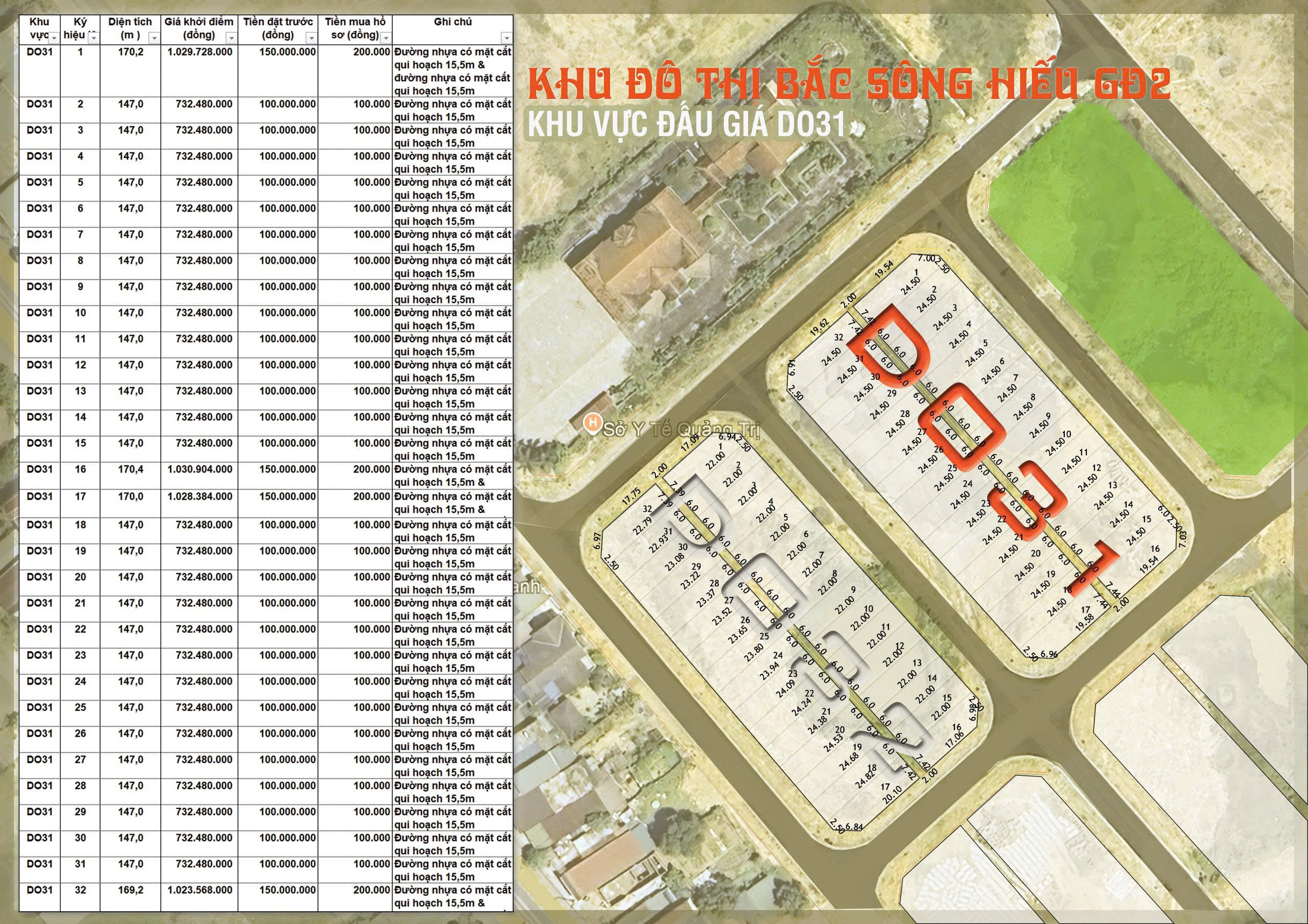 Quảng Trị đấu giá 32 lô đất ở khu đô thị Bắc sông Hiếu giai đoạn 2, giá khởi điểm thế nào?- Ảnh 3.