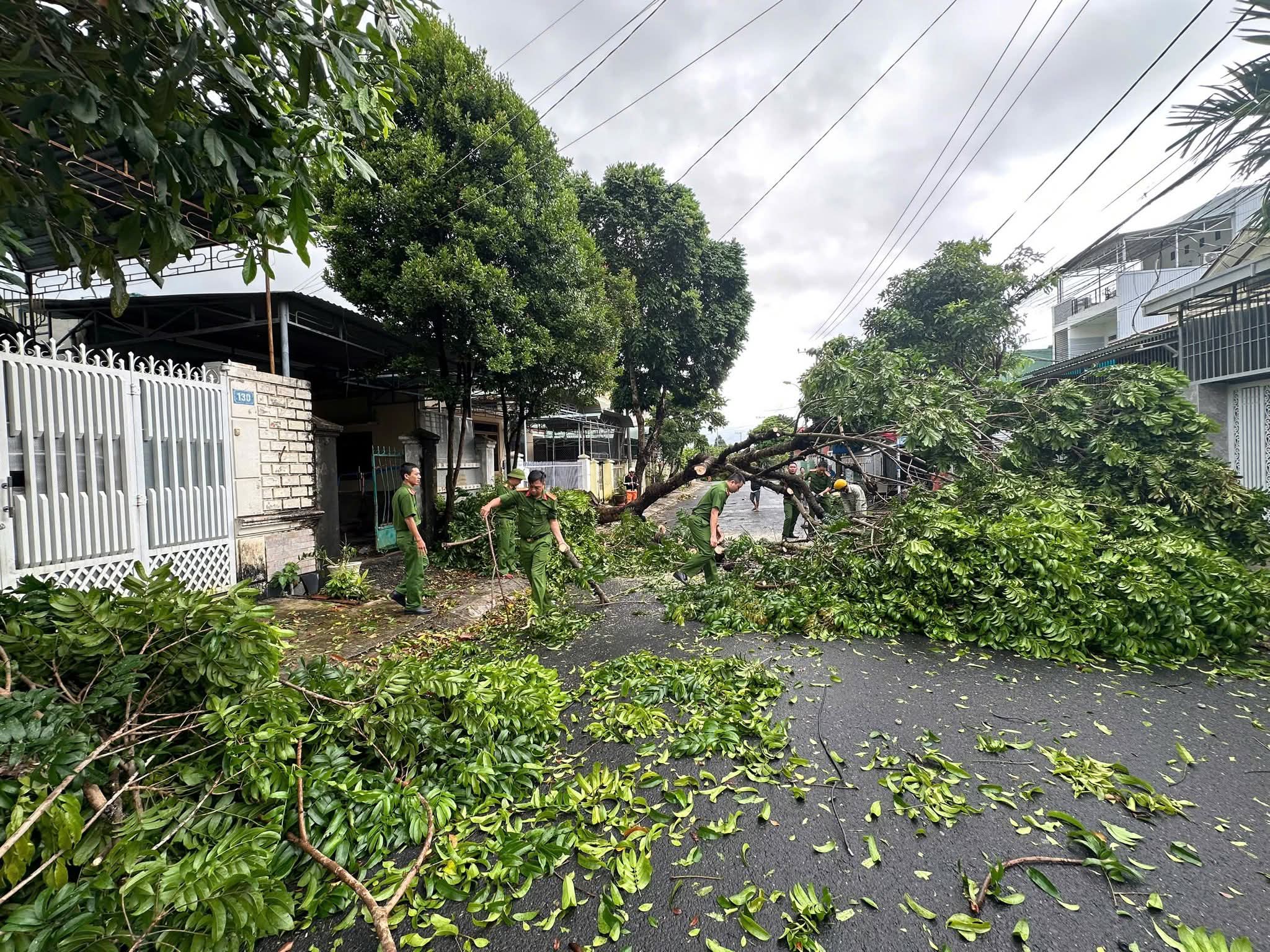 Bộ đội, công an giúp người dân Quảng Ngãi lợp mái nhà, dọn cây đổ, thông đường sau bão- Ảnh 10. Bộ đội, công an giúp người dân Quảng Ngãi lợp mái nhà, dọn cây đổ, thông đường sau bão- Ảnh 10.