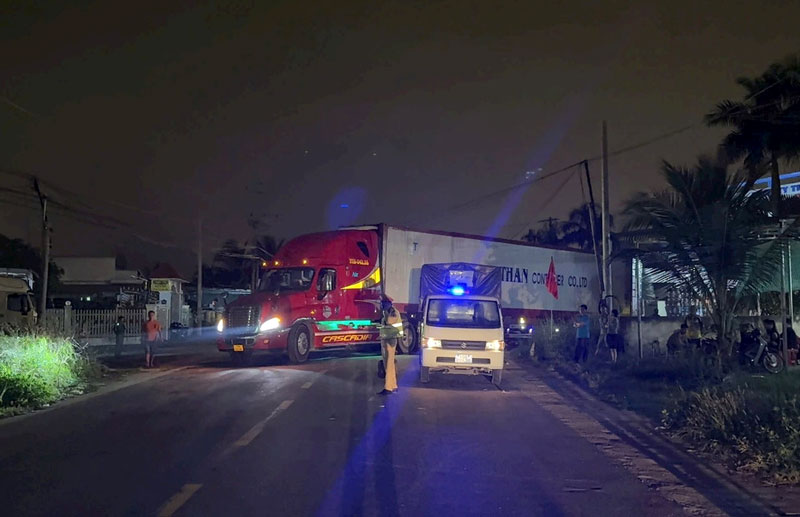 Hiện trường vụ tai nạn - Ảnh: Quang Nhân. Hiện trường vụ tai nạn - Ảnh: Quang Nhân.