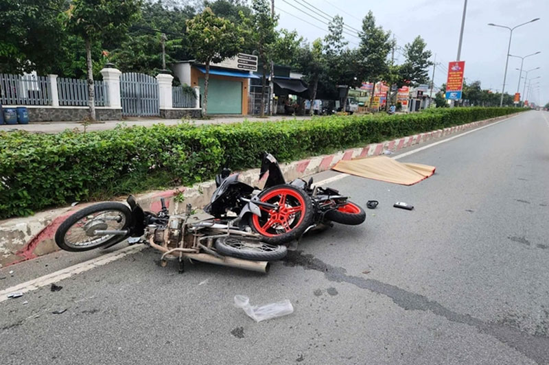 Hiện trường vụ tai nạn - Ảnh: Thanh Thảo. Hiện trường vụ tai nạn - Ảnh: Thanh Thảo.