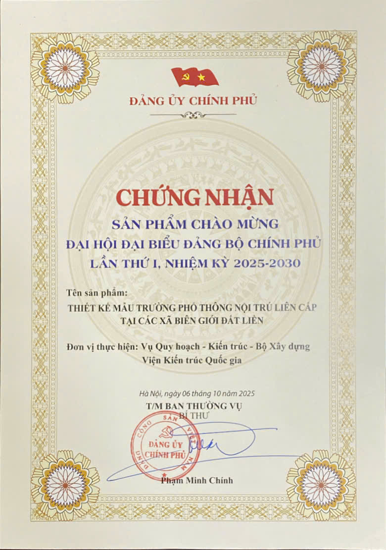 Bộ Xây dựng phổ biến 15 thiết kế mẫu trường nội trú liên cấp tại các xã biên giới đất liền- Ảnh 4. Bộ Xây dựng phổ biến 15 thiết kế mẫu trường nội trú liên cấp tại các xã biên giới đất liền- Ảnh 4.