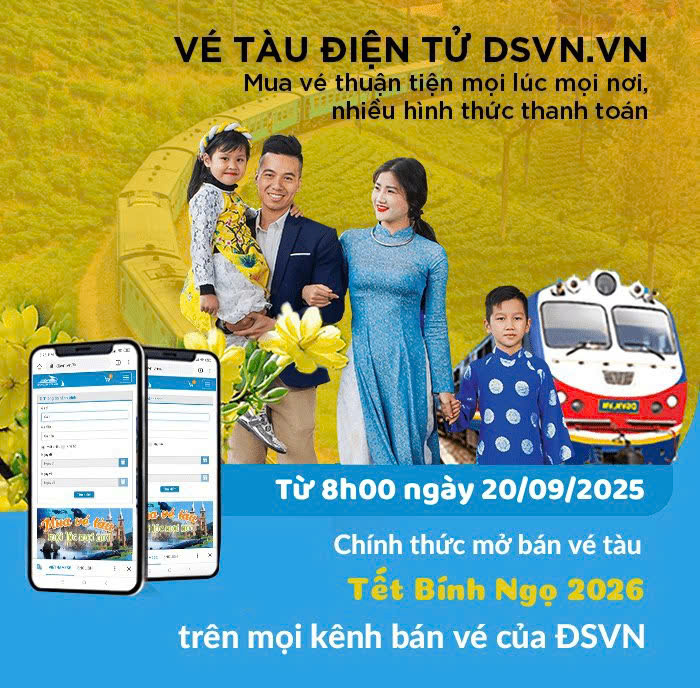 Doanh nghiệp kinh doanh vận tải đường sắt phải tổ chức bán vé bằng nhiều phương thức- Ảnh 5. Doanh nghiệp kinh doanh vận tải đường sắt phải tổ chức bán vé bằng nhiều phương thức- Ảnh 5.