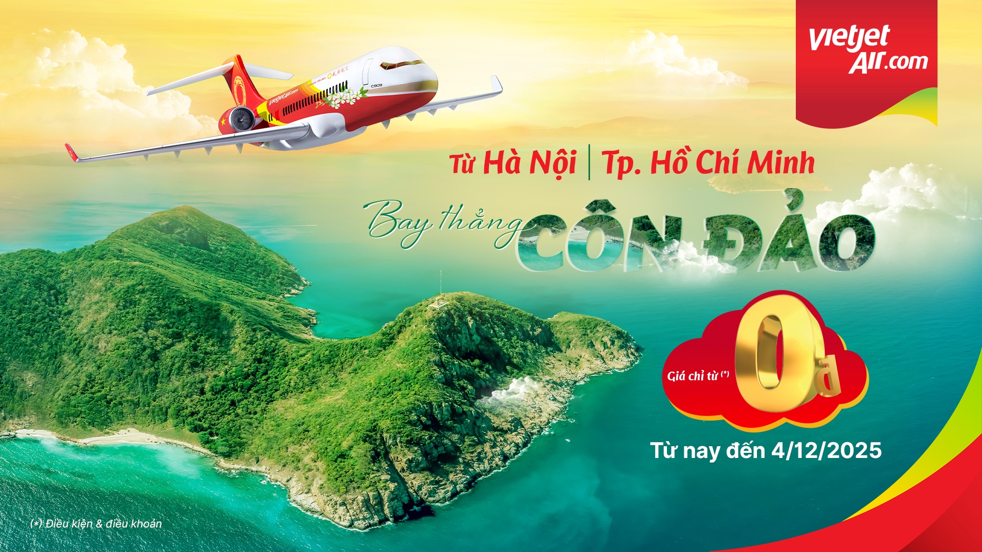 Bay Côn Đảo chỉ từ 0 đồng với "3 ngày vàng" siêu ưu đãi của Vietjet- Ảnh 1.