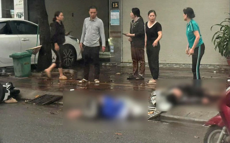 Hiện trường vụ tai nạn khiến hai nam sinh thương vong - Ảnh: Minh Khang. Hiện trường vụ tai nạn khiến hai nam sinh thương vong - Ảnh: Minh Khang.