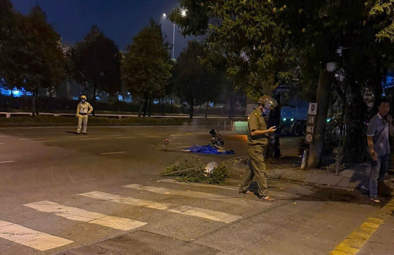 Hiện trường vụ tai nạn - Ảnh: Nguyễn Dũng. Hiện trường vụ tai nạn - Ảnh: Nguyễn Dũng.