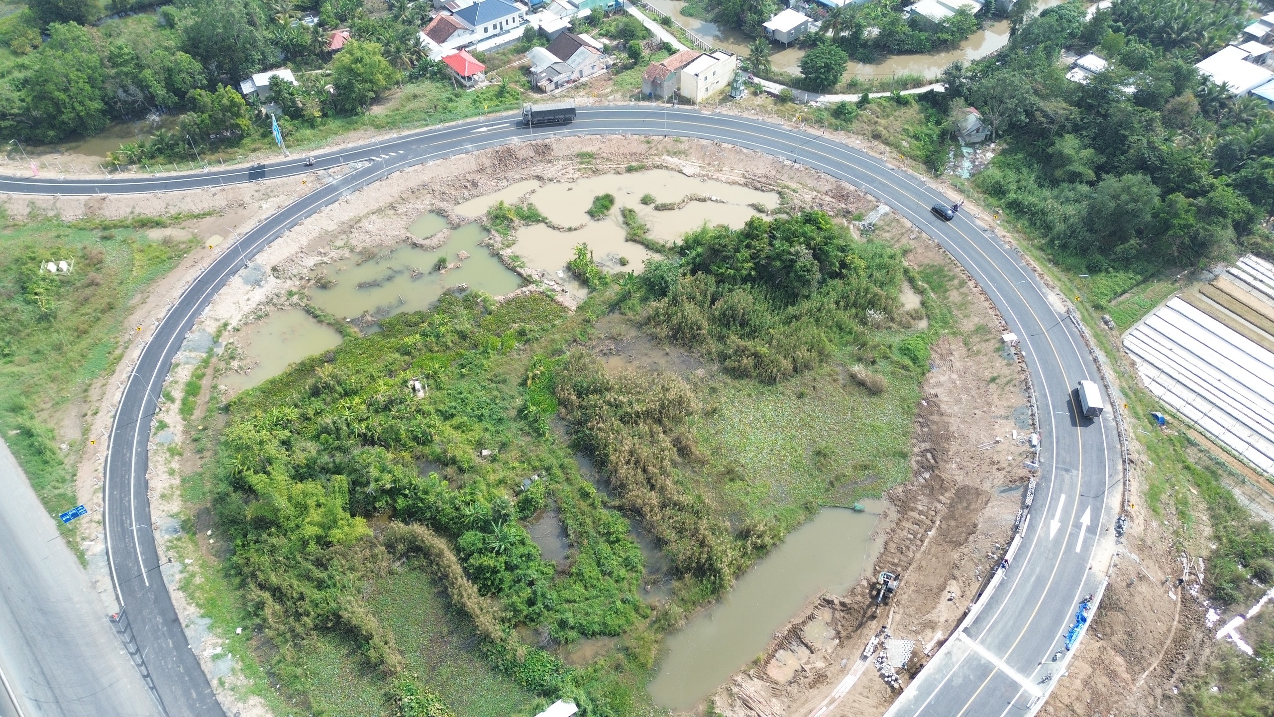 Cận cảnh nút giao Lộ Tẻ kết nối Đồng Tháp - An Giang - Cần Thơ- Ảnh 3. Cận cảnh nút giao Lộ Tẻ kết nối Đồng Tháp - An Giang - Cần Thơ- Ảnh 3.