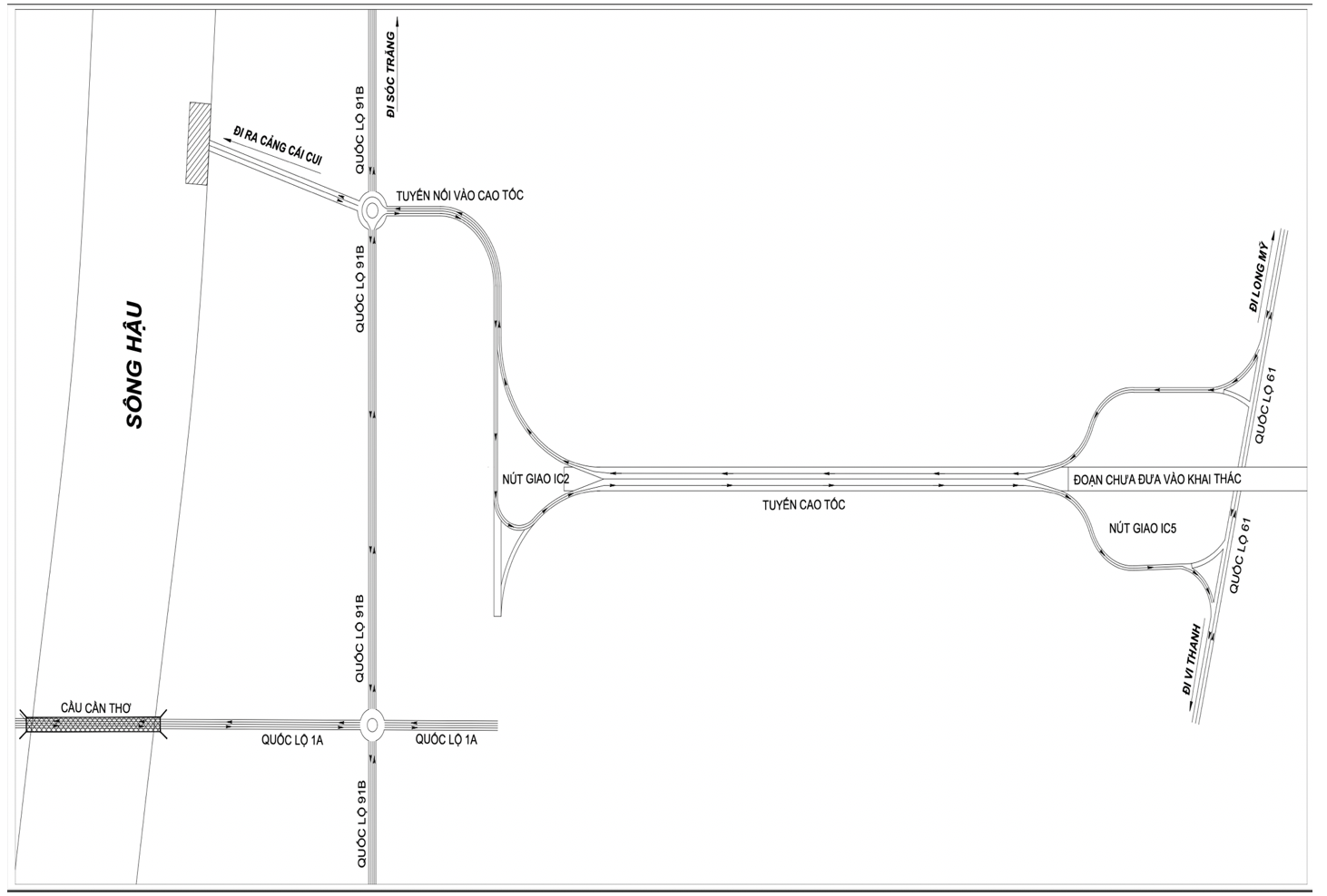 Cao tốc Cần Thơ - Hậu Giang th&ocirc;ng xe, c&aacute;c phương tiện được lưu th&ocirc;ng thế n&agrave;o?- Ảnh 2.