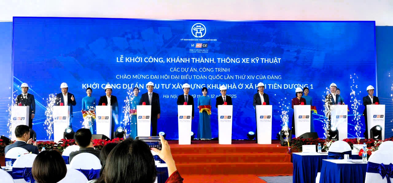 Hà Nội: Khởi công khu nhà ở xã hội Tiên Dương Park City quy mô hơn 3.100 căn hộ- Ảnh 1.