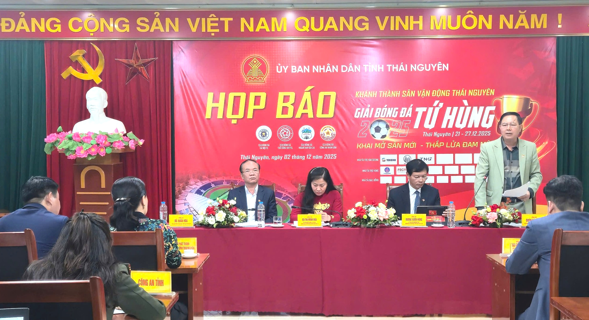 Bốn CLB hàng đầu Việt Nam tham gia giải Tứ hùng tại Thái Nguyên- Ảnh 1.