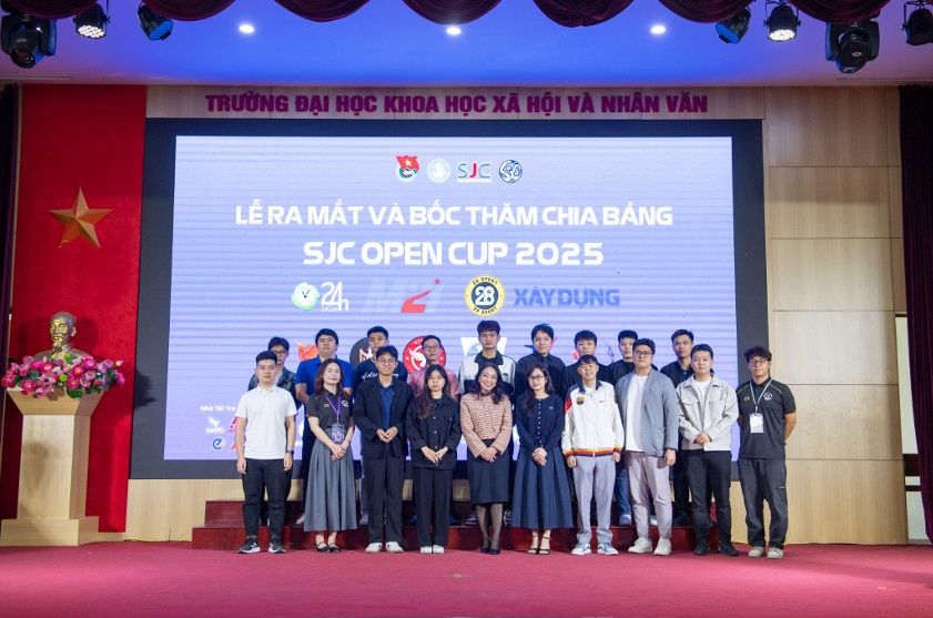 Lễ ra mắt v&agrave; bốc thăm chia bảng SJC Open Cup m&ugrave;a giải 2025- Ảnh 1.