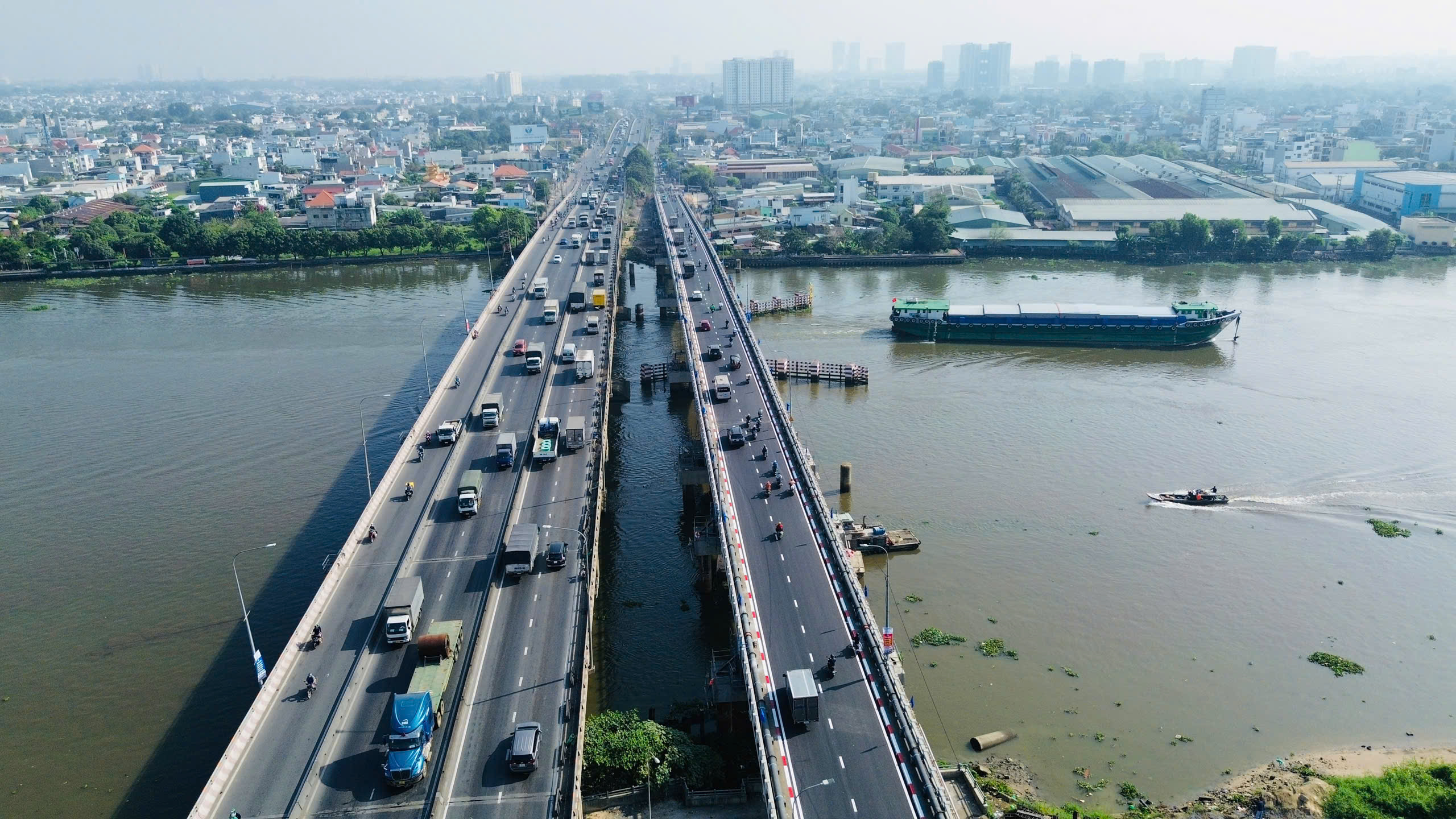 C&acirc;y cầu cuối c&ugrave;ng tr&ecirc;n s&ocirc;ng S&agrave;i G&ograve;n đạt chuẩn tĩnh kh&ocirc;ng, đảm bảo th&ocirc;ng luồng vận tải lớn- Ảnh 2.