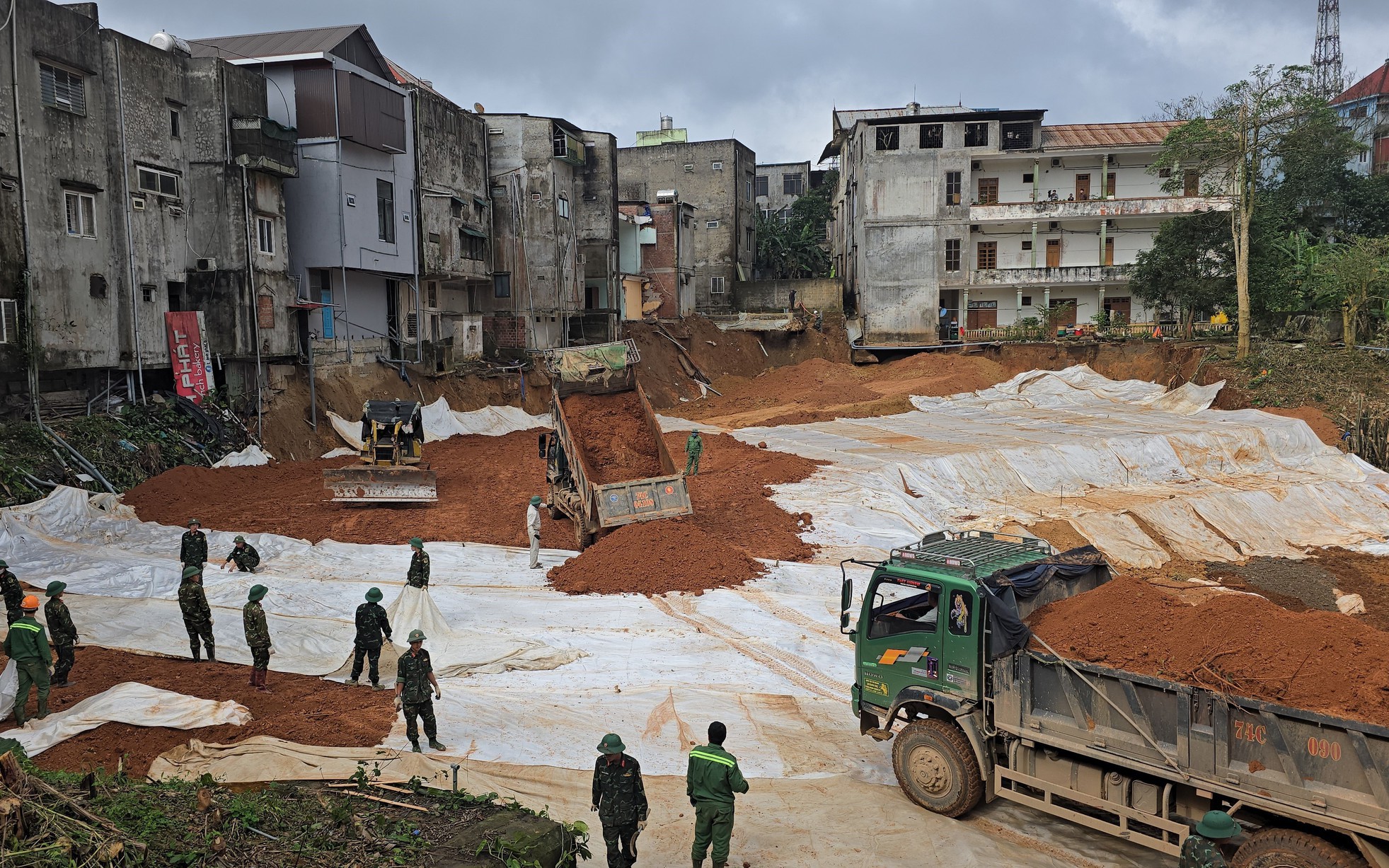 To&agrave;n cảnh c&ocirc;ng tr&igrave;nh &ldquo;chiến dịch Quang Trung&rdquo; tại Khe Sanh sau 7 ng&agrave;y thi c&ocirc;ng thần tốc