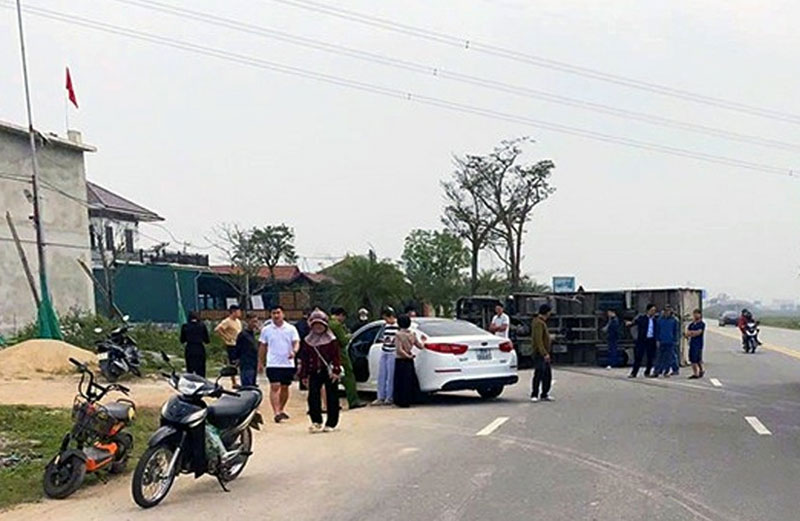 Hiện trường vụ tai nạn - Ảnh: BHT.