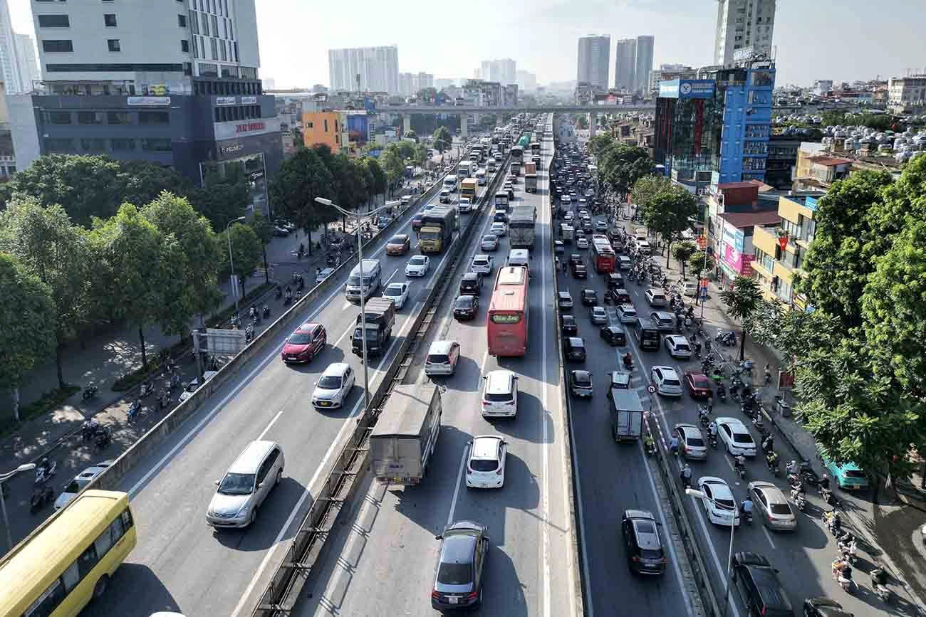 H&agrave; Nội th&iacute; điểm điều chỉnh tổ chức giao th&ocirc;ng đối với xe &ocirc; t&ocirc; vận tải h&agrave;ng h&oacute;a- Ảnh 1.