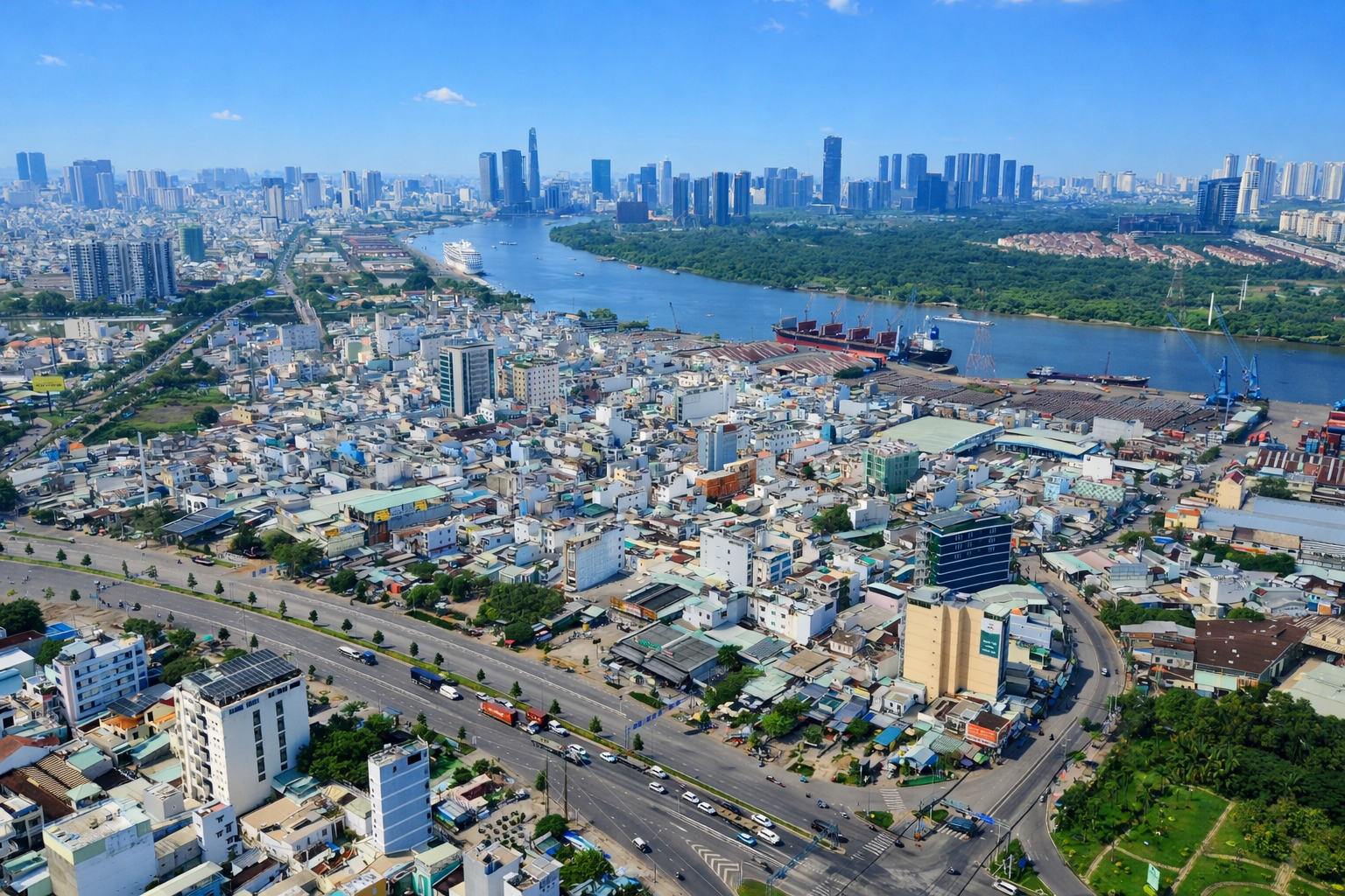 Cầu Thủ Thiêm 4: Giải bài toán giao thông khu Nam và hoàn chỉnh trục Thủ Thiêm- Ảnh 2. Cầu Thủ Thiêm 4: Giải bài toán giao thông khu Nam và hoàn chỉnh trục Thủ Thiêm- Ảnh 2.