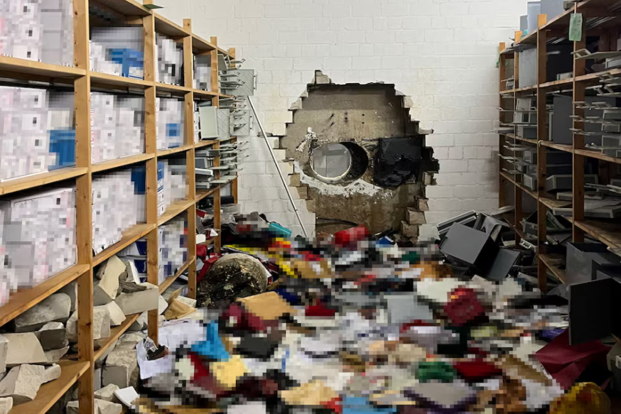 Trộm đ&agrave;o hầm tới ng&acirc;n h&agrave;ng Đức, cuỗm h&agrave;ng triệu euros- Ảnh 1.