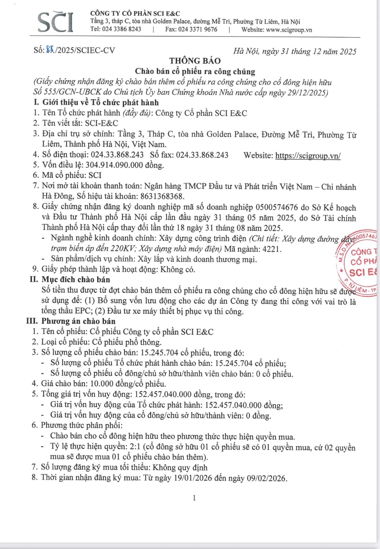 Th&ocirc;ng b&aacute;o ch&agrave;o b&aacute;n cổ phiếu ra c&ocirc;ng ch&uacute;ng- Ảnh 1.