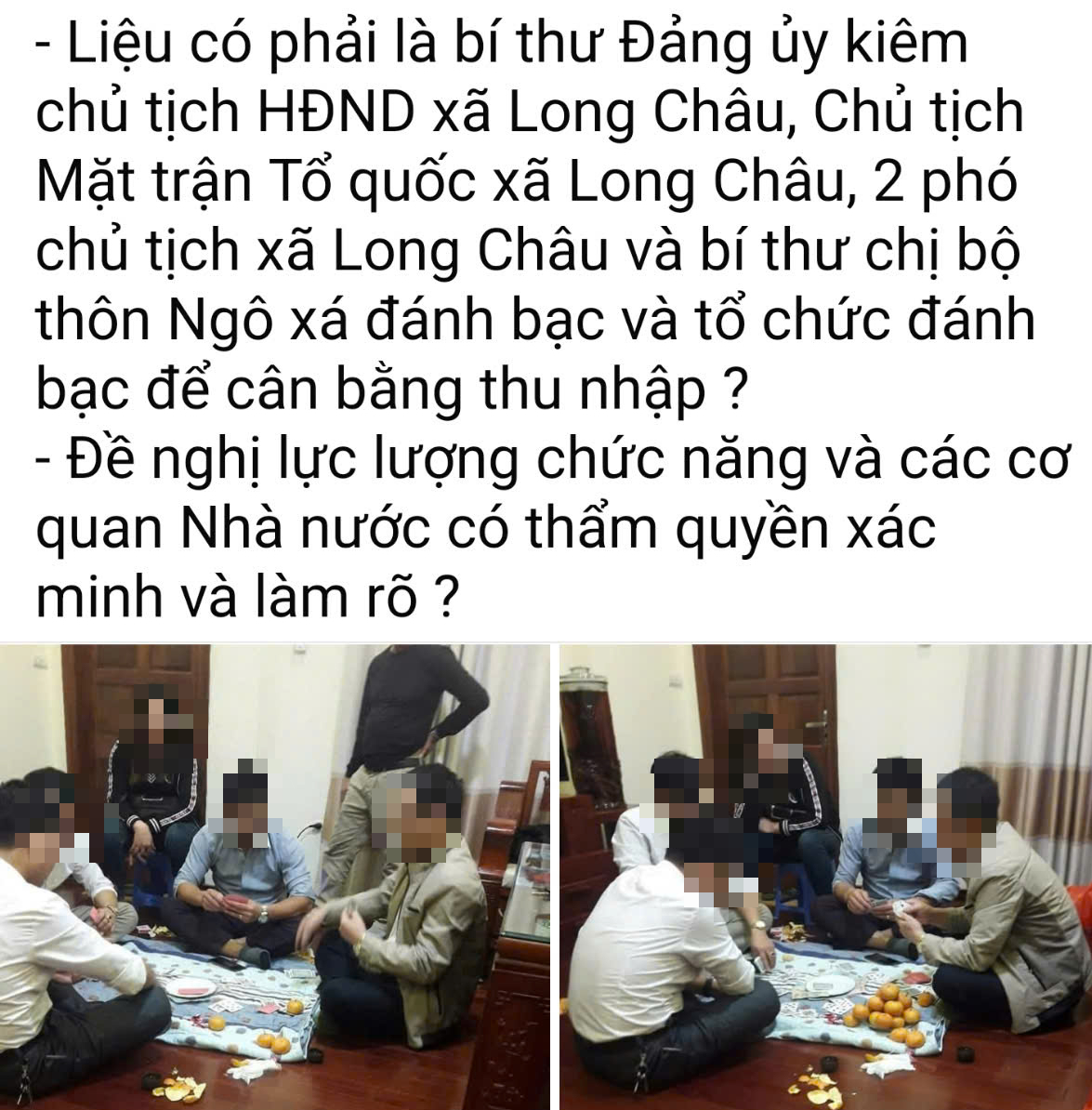 Xác minh ảnh lãnh đạo xã ở Bắc Ninh đánh bài ăn tiền- Ảnh 1.