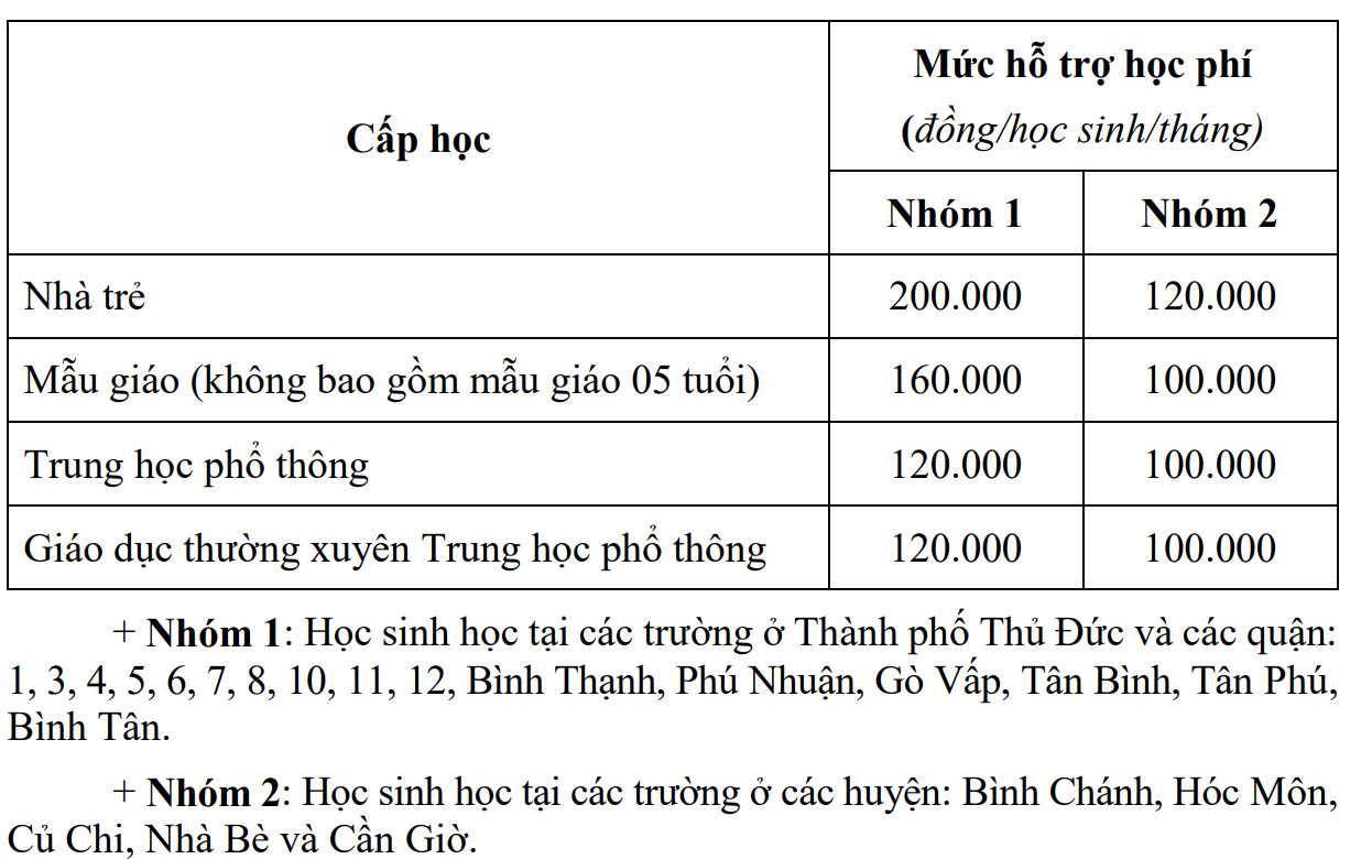 Học sinh từ mầm non đến hết cấp 3 tại TP.HCM được miễn học phí- Ảnh 2.