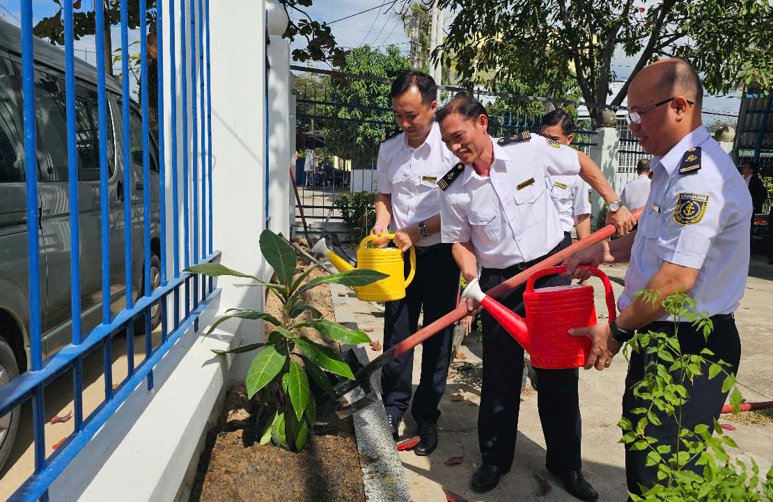 Trồng bàng vuông để thêm yêu biển đảo quê hương- Ảnh 1.