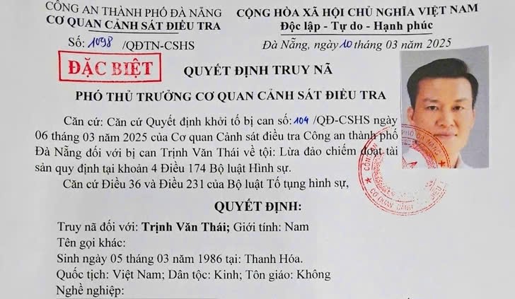 Công an Đà Nẵng truy nã đặc biệt đối tượng liên quan đường dây lừa đảo của Phó Đức Nam- Ảnh 1.