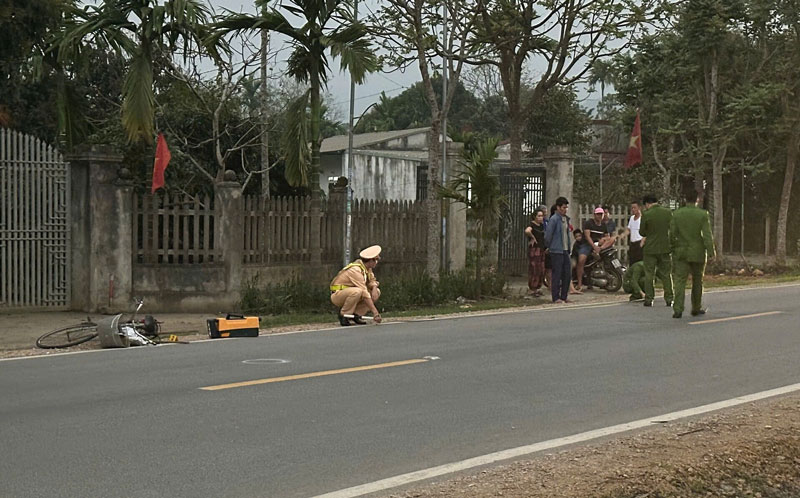 Hiện trường vụ tai nạn - Ảnh: Báo Công Luận.