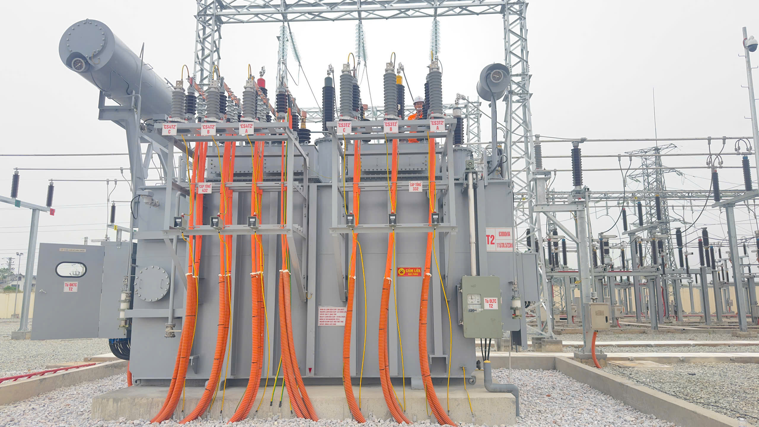 Vĩnh Phúc đóng điện thành công dự án lắp đặt MBA T2 trạm 110kV Tam Dương- Ảnh 3. Vĩnh Phúc đóng điện thành công dự án lắp đặt MBA T2 trạm 110kV Tam Dương- Ảnh 3.