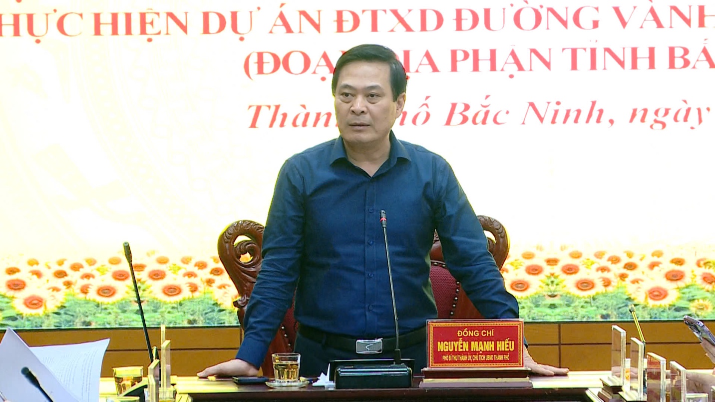 Thành phố Bắc Ninh chốt thời điểm cưỡng chế giải phóng mặt bằng Vành đai 4- Ảnh 1. Thành phố Bắc Ninh chốt thời điểm cưỡng chế giải phóng mặt bằng Vành đai 4- Ảnh 1.